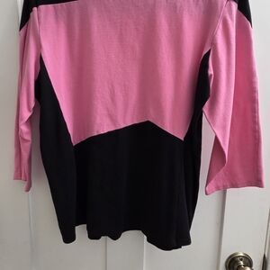 Pink and Black Star Trek Women's Top